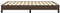 vidaXL - Bedframe - kunstleer - bruin - 140x200 - cm