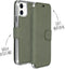 Accezz Hoesje Geschikt voor iPhone 11 Hoesje Met Pasjeshouder - Accezz Xtreme Wallet Bookcase - Lichtgroen