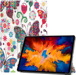 3-Vouw sleepcover hoes - Geschikt voor Lenovo Tab P11 Pro - Vlinders