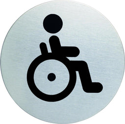 Durable - Infobord pictogram 4906 wc invalide rond 83mm