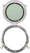 vidaXL - Wandspiegel - patrijspoort - Ø38 - cm aluminium - en - glas