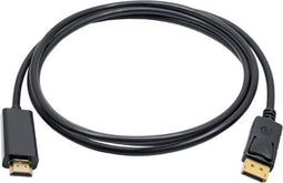 Akyga AK-AV-05 HDMI-kabel Aansluitkabel DisplayPort-stekker, HDMI-A-stekker 1.8 m Zwart