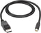 Akyga AK-AV-15 DisplayPort-kabel Aansluitkabel DisplayPort-stekker, Mini DisplayPort-stekker 1.8 m Zwart