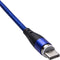 Akyga USB-kabel USB-A stekker, USB-C stekker 2.00 m Blauw AK-USB-43