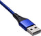 Akyga USB-kabel USB-A stekker, USB-C stekker 2.00 m Blauw AK-USB-43
