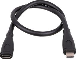 Akyga USB-kabel USB-C stekker, USB-C bus 0.30 m Zwart AK-USB-32