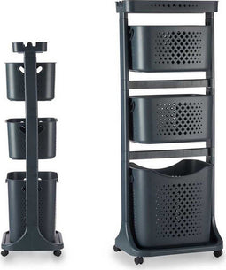 Klerentrolley Antraciet Polypropyleen (33 x 112 x 42,5 cm)