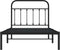 vidaXL - Bedframe - met - hoofdbord - metaal - zwart - 100x190 - cm