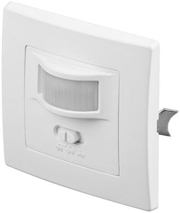Goobay infrared motion detector - for concealed wall mounting; 160 ° detection, 9 m range, for indoo