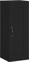 vidaXL - Wandkast - 34,5x34x90 - cm - bewerkt - hout - zwart
