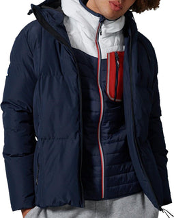 Superdry Evolution Puffer - Heren Jas - Regular fit met fleece - Navy