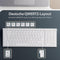 Draadloze Toetsenbord en Muis Set 2.4G QWERTZ Layout Wit