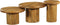 Salontafel set van 3 - Salontafels rond - Salontafel mangohout