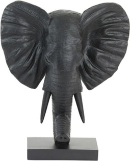 Light & Living Ornament Elephant - Zwart - 30x15x35.5cm - Modern