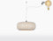 GOOD&MOJO Hanglamp Palawan - Bamboe Wit - Ø60cm - Scandinavisch,Bohemian - Hanglampen Eetkamer, Slaapkamer, Woonkamer