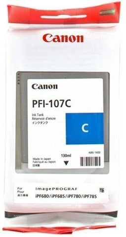 Canon PFI-107C - Inktcartridge - Standaard capaciteit 130ml - Cyaan (1-pack)