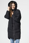 ONLY ONLGABI - Oversized Long Coat - Lange nylon jas met capuchon - Maat L