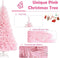 COAST™ - Kunstmatige Kerstboom - 150 cm - Roze met kleurrijke glitter