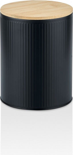 Tin Zwart Bamboe 14 x 14 x 18 cm 1,7 L