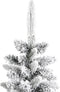 vidaXL - Kunstkerstboom - met - sneeuw - smal - 210 - cm - PVC - en - PE