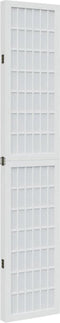 vidaXL - Kamerscherm - met - 4 - panelen - massief - paulowniahout - wit