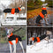 Oranje Winterjas voor Greyhounds en Lurchers met Reflecterende Strepen
