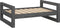 vidaXL - Hondenmand - 75,5x55,5x28 - cm - massief - grenenhout - grijs