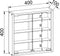 VCM Houten glazen wandvitrine Wandvitrine Verzamelvitrine Mandosa S Houten glazen wandvitrine Wandvitrine Verzamelvitrine Mandosa S