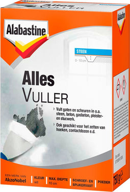 Alabastine allesvuller poeder wit - 750 gram