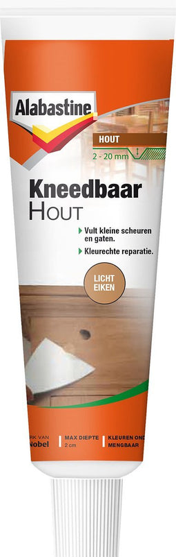 Alabastine - Kneedbaar Hout - Licht eiken - 75 G
