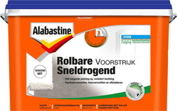 Alabastine Rolbare Voorstrijk Sneldrogend - Dekkend Wit - 5 liter