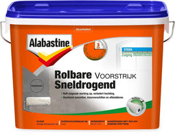 Alabastine Rolbare Voorstrijk Sneldrogend - Transparant - 5 liter