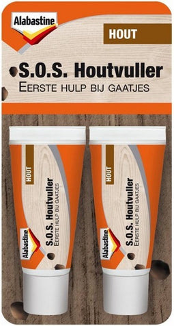 Alabastine S.O.S. houtvuller - 2 x 20 ml.