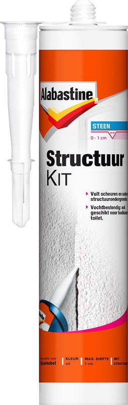 Alabastine Structuurkit - Wit - 310 ml