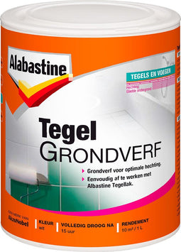 Alabastine - Tegel Grondverf - Wit - 1 L