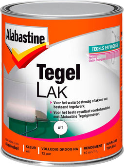 Alabastine Tegellak 1 Komponent - Wit - 1 liter