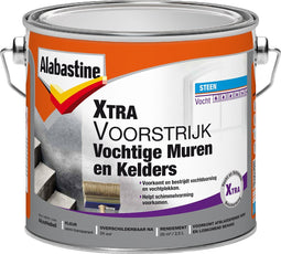 Alabastine Xtra Vochtige Muren en Kelders Voorstijk - Wit - 2,5 liter