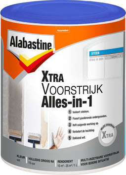 Alabastine Xtra Voorstrijk Alles in 1 - Wit - 1 liter