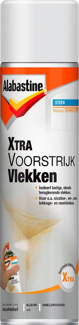 Alabastine Xtra Voorstrijk Vlekken - Wit - Spuitbus - 500 ml