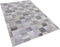 ALACAM - Patchwork vloerkleed - Lichtgrijs - 140 x 200 cm - Koeienhuid leer