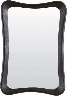 Alamos spiegel 100 cm - hout mat zwart