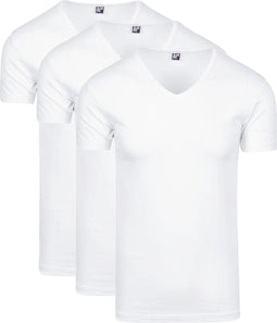 Alan Red Oklahoma T-shirt Stretch - V-hals - Wit - Maat XXL - 93% katoen -