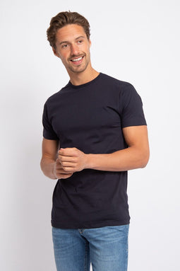 Alan Red T-Shirt - Ronde Nek - Navy - Maat: S (4 PACK)