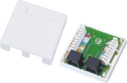 Alantec GN002 kabel-connector 2xRJ45 Wit