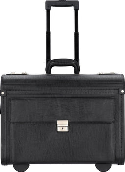 Alassio pilotenkoffer - SILVANA - kunstleer - zwart - JU-92301