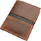 Alassio portemonnee - combi bruin leer - opbergvak paspoort 12x10cm.