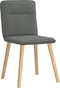 vidaXL - Eetkamerstoelen - 2 - st - stof - donkergrijs