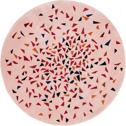 Albecq Round Vloerkleed - 200 rond - Rond - Laagpolig,Rond Tapijt - Modern - Meerkleurig