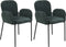 ALBEE - Eetkamerstoel set van 2 - Groen - Polyester