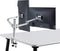 Alberenz® Dubbele Monitor Arm Zilver - Dubbele Monitorbeugel Zilver - Monitorarm 2 schermen - Ergonomisch ontwerp - Scherm beugel - Monitorbeugel